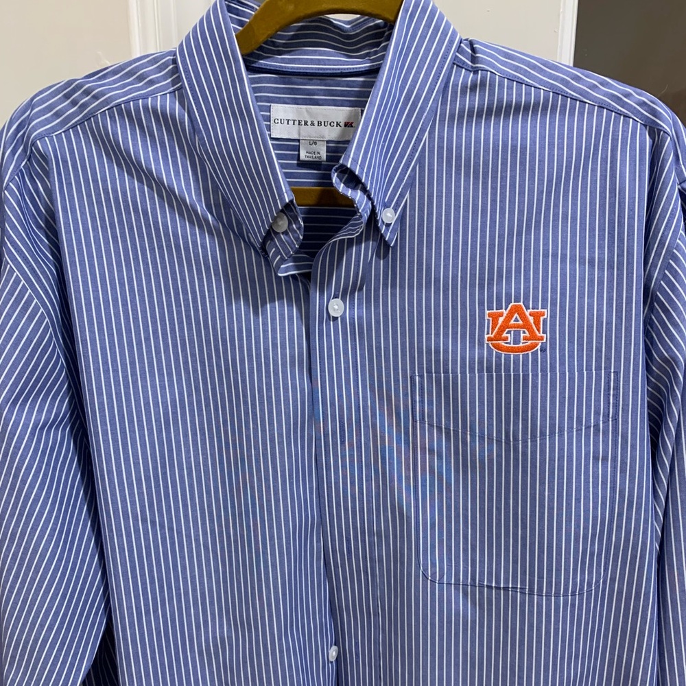 Long sleeve button down Auburn Tigers. size LARGE